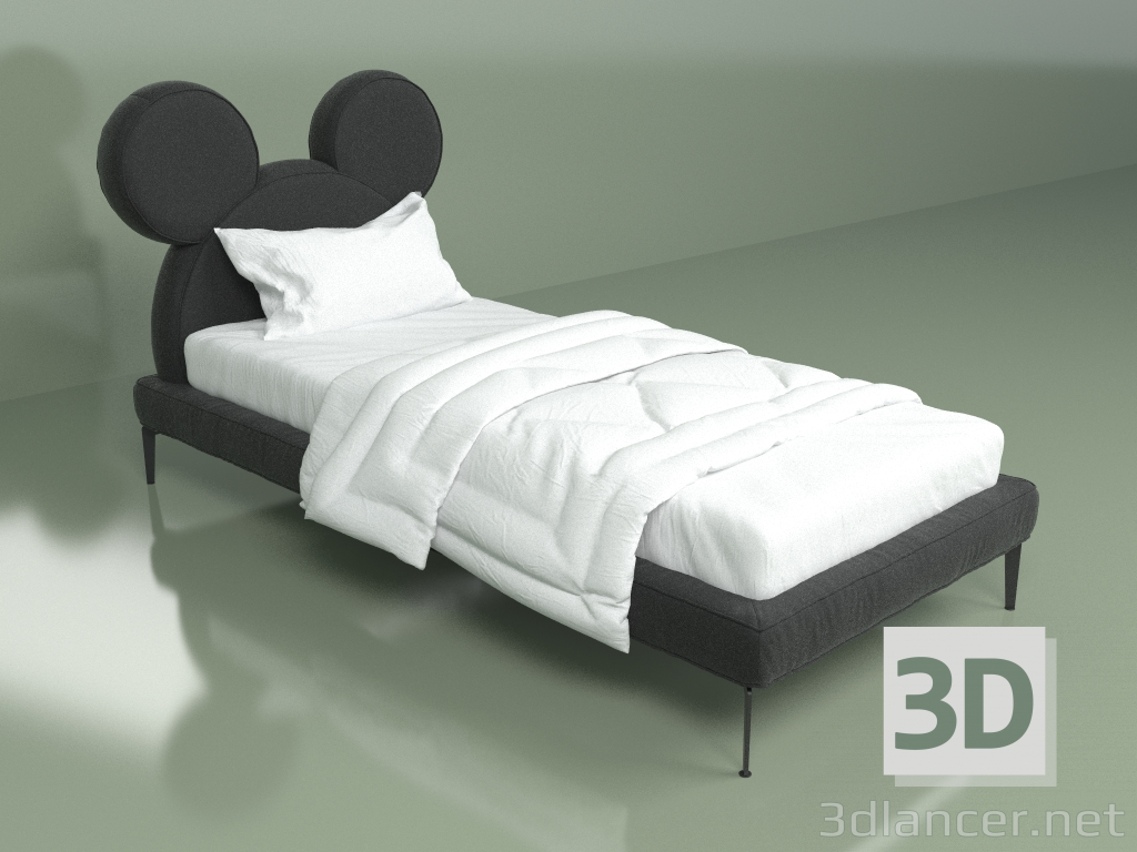 modello 3D Letto Topolino 900x2000 - anteprima