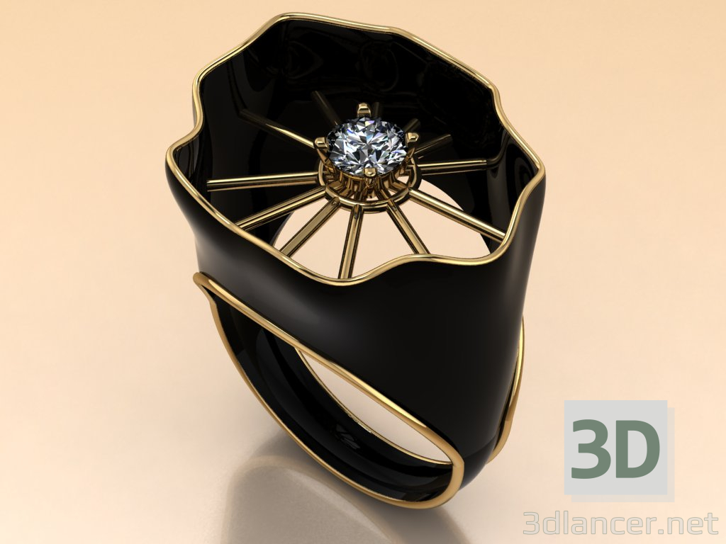 modèle 3D de bague femme acheter - rendu