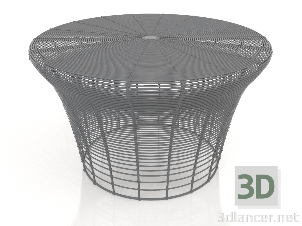 3d model Taburete bajo (Antracita) - vista previa