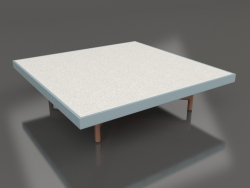 Quadratischer Couchtisch (Blaugrau, DEKTON Sirocco)