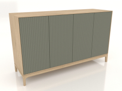 Meuble TV FARGO avec façades fraisées 1600x500x950 mm (olivier, chêne éclairci, option 4)