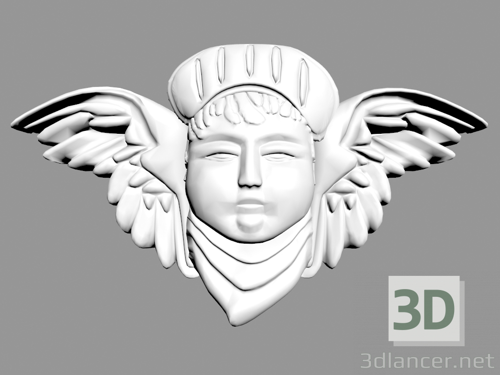 3d model Decorative panel W986 - preview