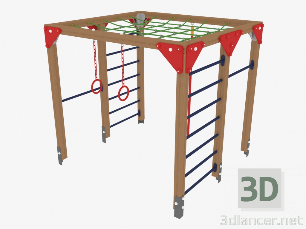 3d model Children's play complex (7807) - preview