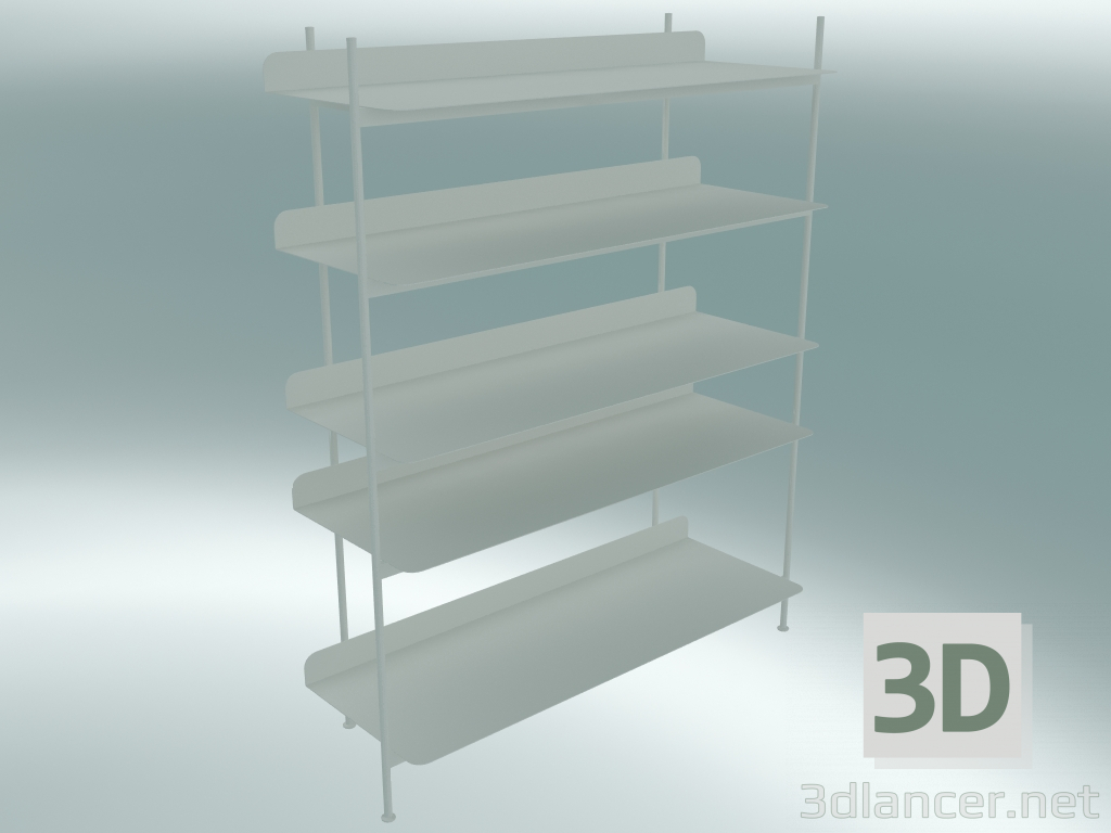 Modelo 3d Sistema de rack Compile (Configuração 3, Branco) - preview