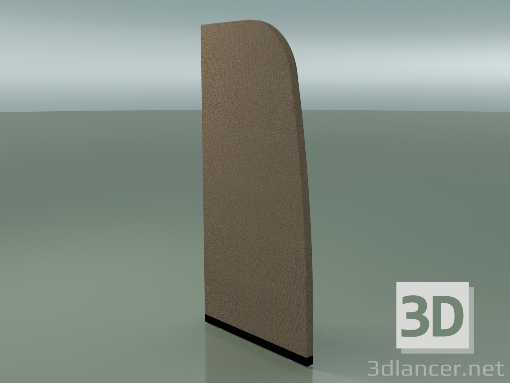 3d model Panel with curved profile 6401 (132.5 x 63 cm, solid) - preview