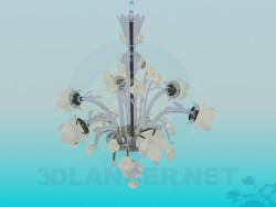 Chandelier in flowers