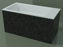 Countertop washbasin (01R142102, Nero Assoluto M03, L 72, P 36, H 36 cm)