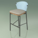 modèle 3D Tabouret de bar 050 (Sky, Metal Smoke, Teck) - preview