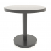 3d model Dining table DT 012 (D=800x750, black plastic color) - preview