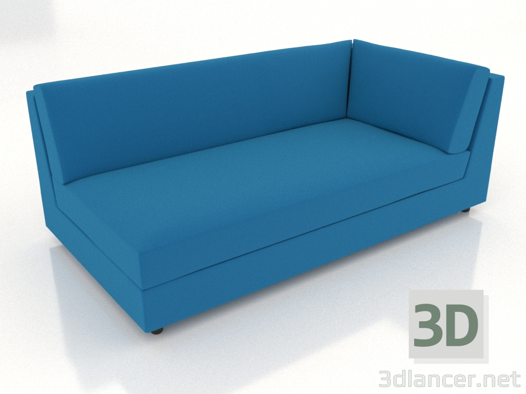 3d model Módulo sofá 83 esquina extendido derecha - vista previa