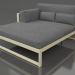 3d model XL modular sofa, section 2 left, high back, artificial wood (Gold) - preview