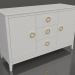 3d model Chest of drawers 2 (white, option 1) - preview