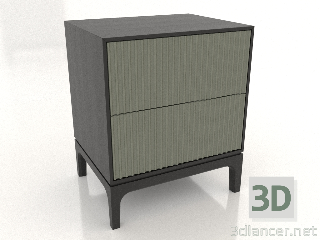 3d model Mesita de noche FARGO 2 cajones con frontales fresados (olivo, roble negro, opción 1) - vista previa 3d model Mesita de noche FARGO 2 cajones con frontales fresados (olivo, roble negro, opción 1) - vista previa