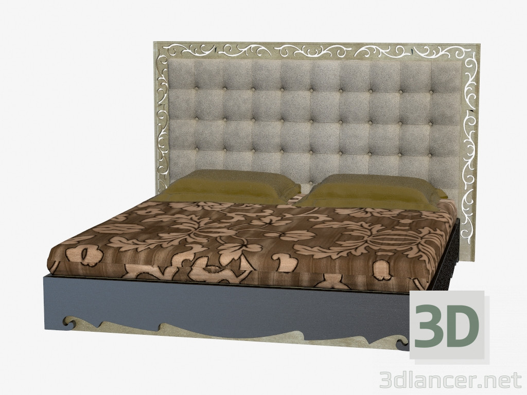 Modelo 3d Cama de casal - preview