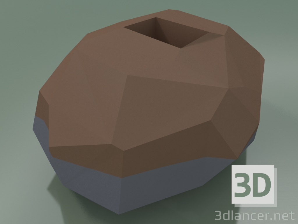 Modelo 3d Vaso Sface Q320 (Marrom-Cinza) - preview