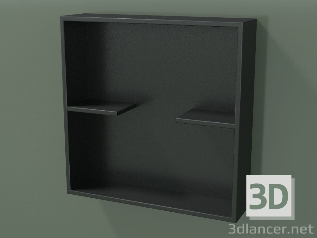 3d model Open box with shelves (90U31001, Deep Nocturne C38, L 48, P 12, H 48 cm) - preview