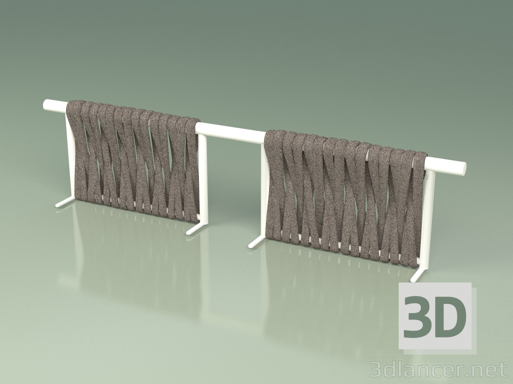 3D Modell Rückenlehne Sofamodul 212 (Metal Milk, Grey-Sand Belt) - Vorschau