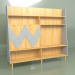 3d model Wall Woo Wall pintado (gris claro) - vista previa