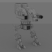 3D çelik dövüş robotu modeli satın - render