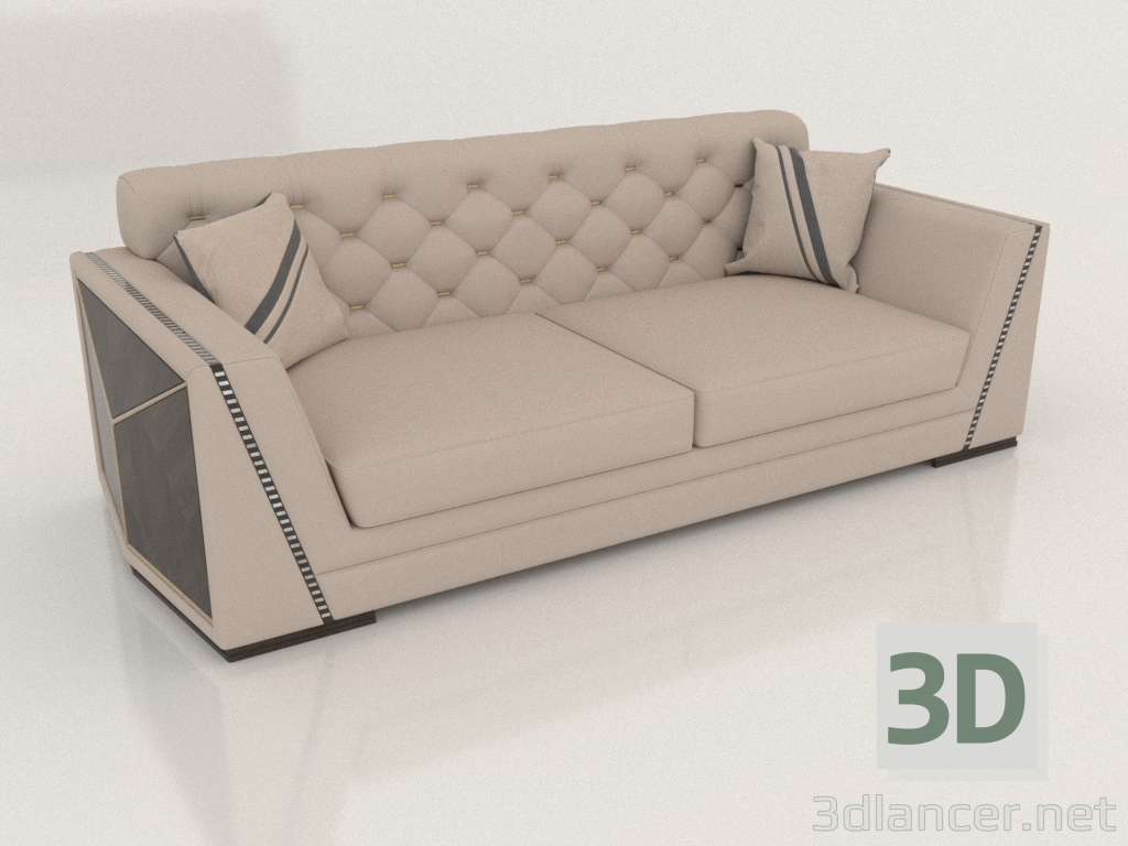 3d model Sofá 3 plazas - vista previa