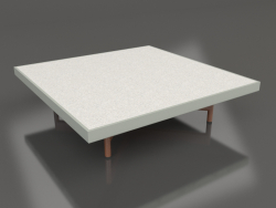 Square coffee table (Cement gray, DEKTON Sirocco)