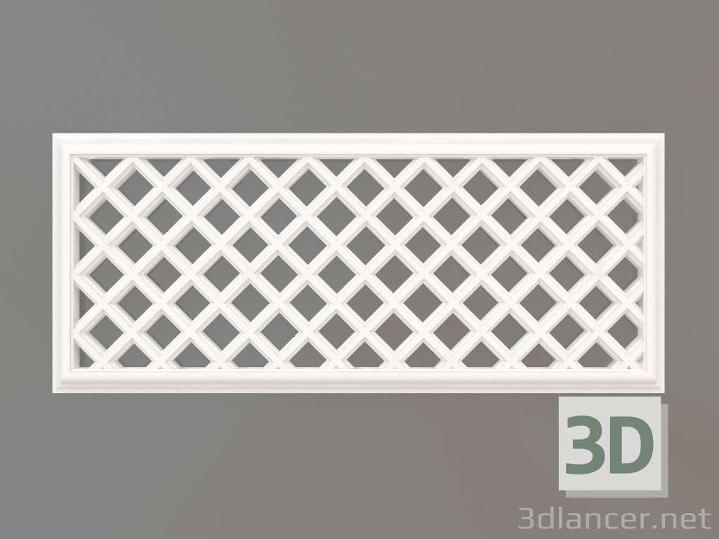 modèle 3D Grilles de ventilation en plâtre VR 010 (144x339x12) - preview