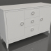 3d model Chest of drawers 2 (white, option 2) - preview