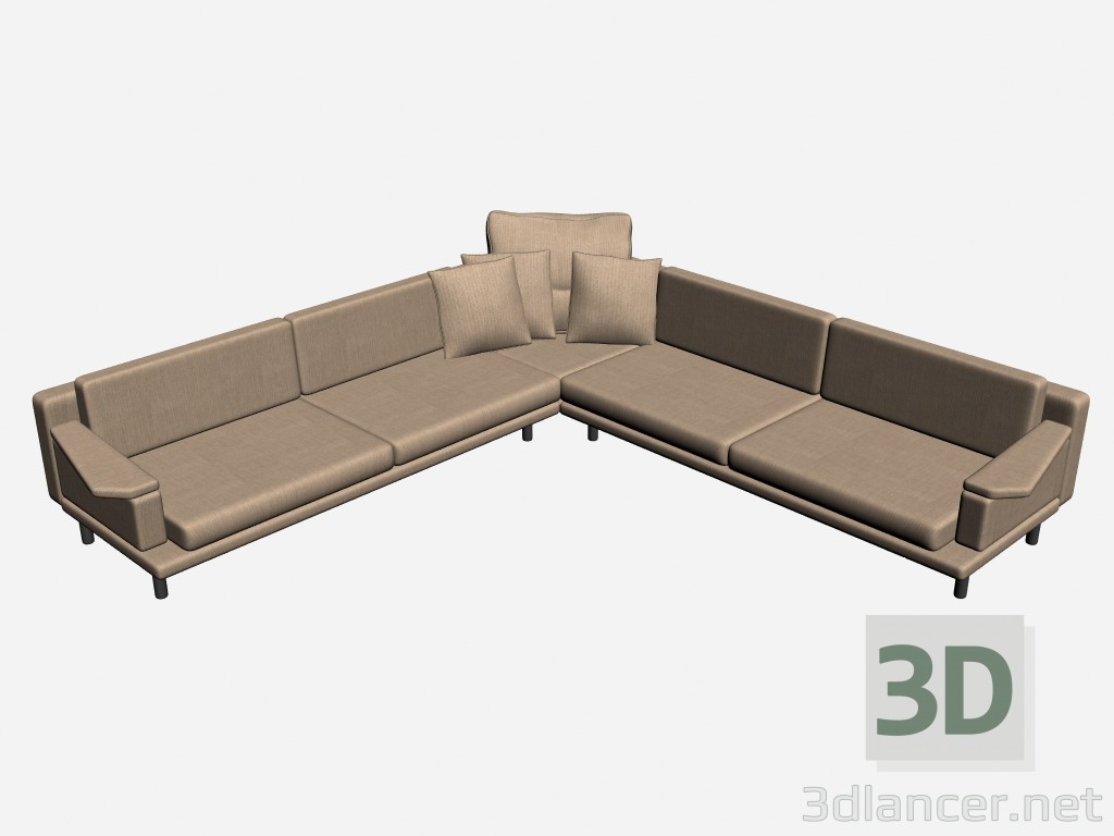 3d model Sofa corner Leonard - preview