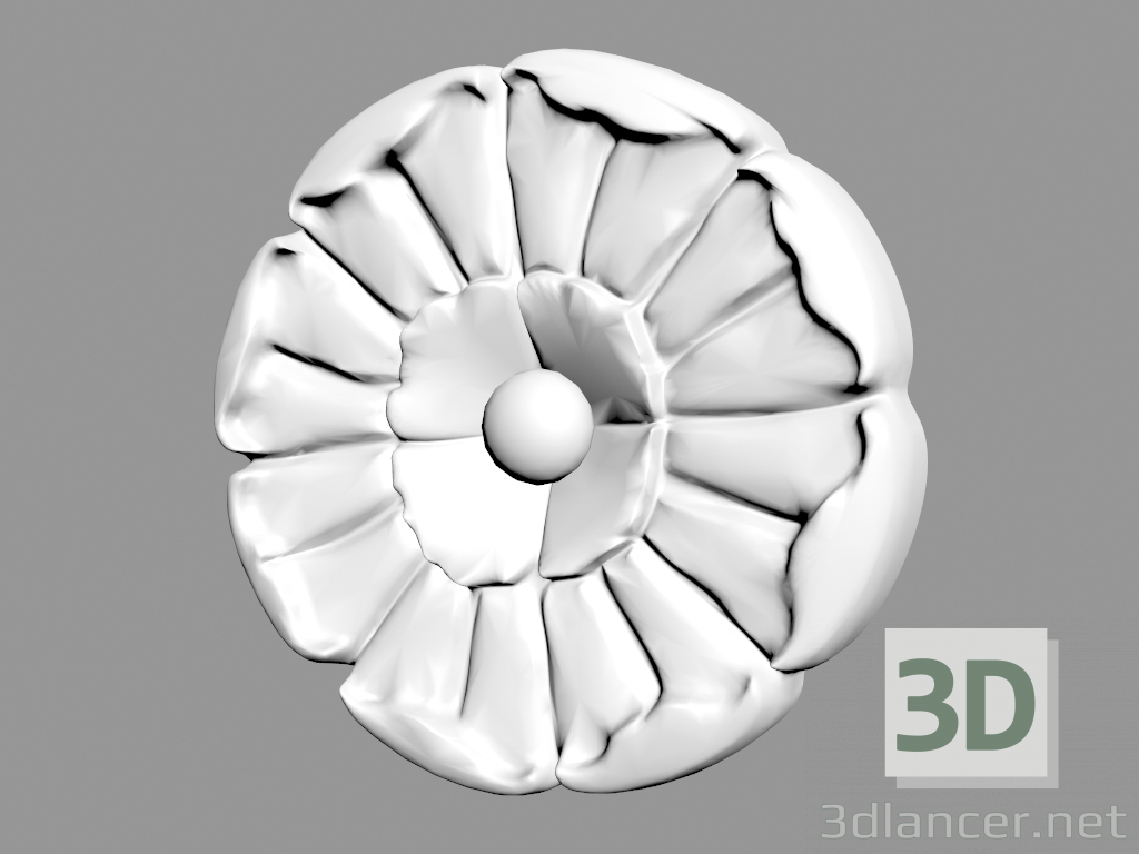 3d model Fragmento de adorno A319 - vista previa