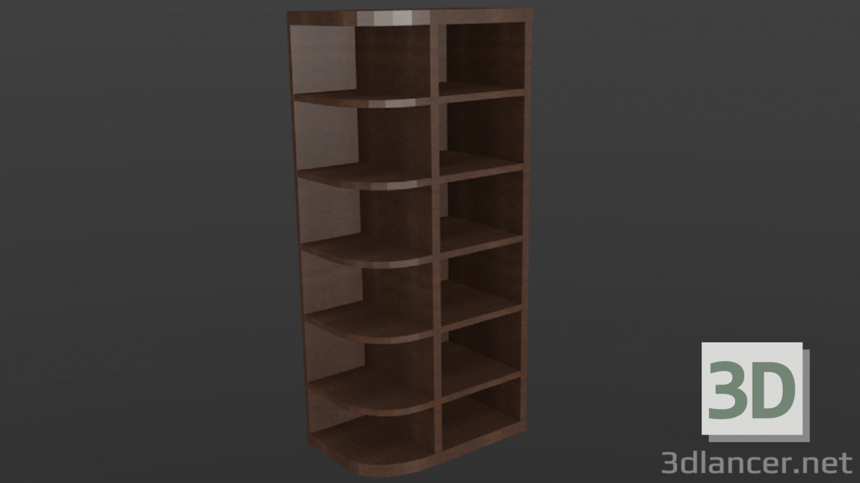 3d model Corner wardrobe - preview