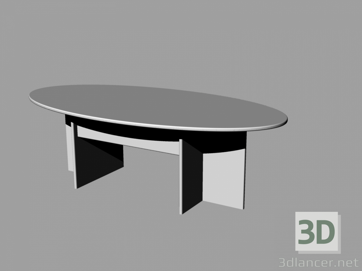 3d model mesa de juntas - vista previa