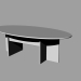 3d model mesa de juntas - vista previa