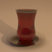 Vaso turco de vidrio con plato 3D modelo Compro - render