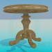 3d model Round wooden table - preview