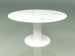 Table à manger 314 (Metal Milk, Carrara Marble)