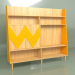 3d model Wall Woo Wall pintado (naranja) - vista previa