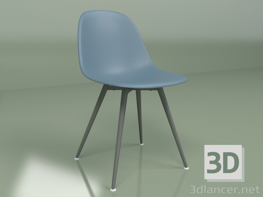 3D Modell Stuhl Anat (blau) - Vorschau