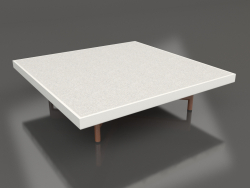 Table basse carrée (Gris Agate, DEKTON Sirocco)