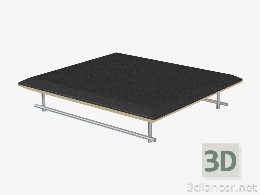 3d model Mesa de centro con decoración de cuero Bianco - vista previa