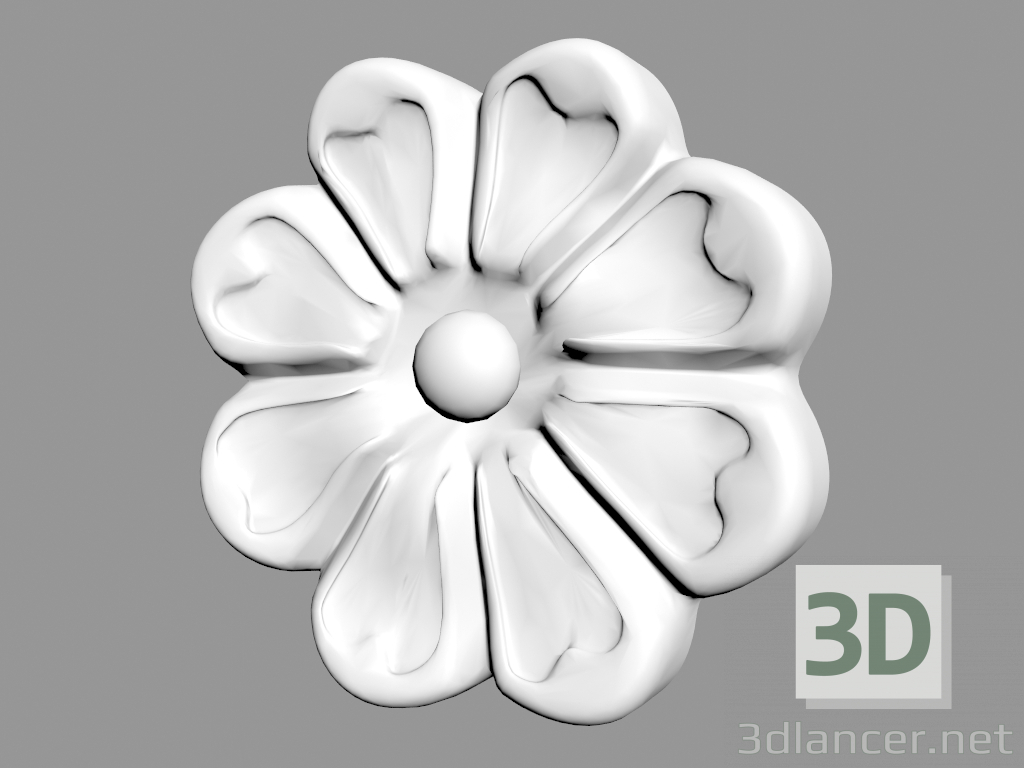 modello 3D Frammento di ornamento A320 - anteprima