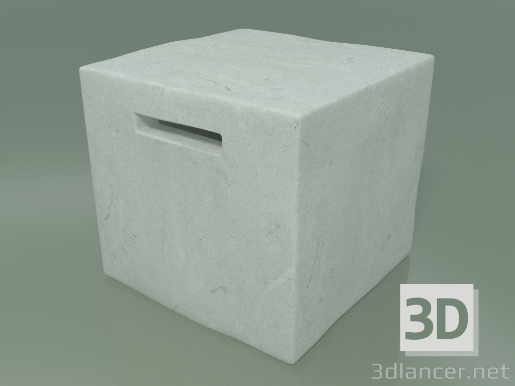 modèle 3D Table d'appoint, pouf, street InOut (41, céramique blanche) - preview