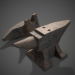 modello 3D di Rusty anvil pbr Modello 3D a basso numero di poligoni comprare - rendering