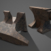 modello 3D di Rusty anvil pbr Modello 3D a basso numero di poligoni comprare - rendering