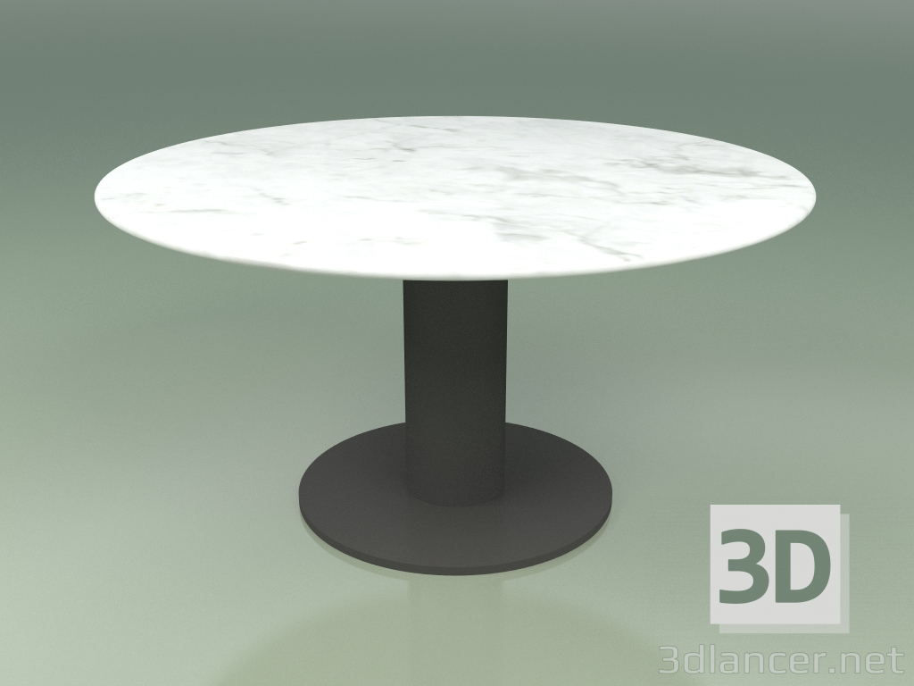 3d model Mesa de comedor 314 (Metal Ahumado, Mármol de Carrara) - vista previa