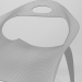 3d Plastic chair model buy - render