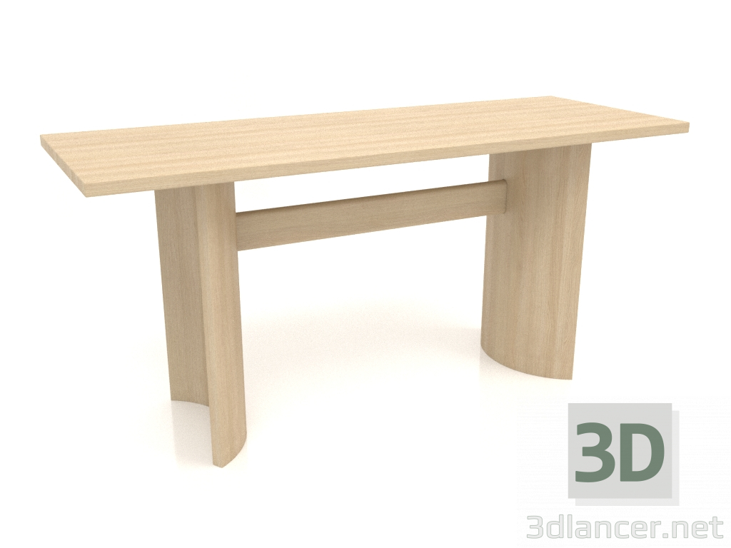 modello 3D Tavolo da pranzo DT 05 (1600x600x750, legno bianco) - anteprima