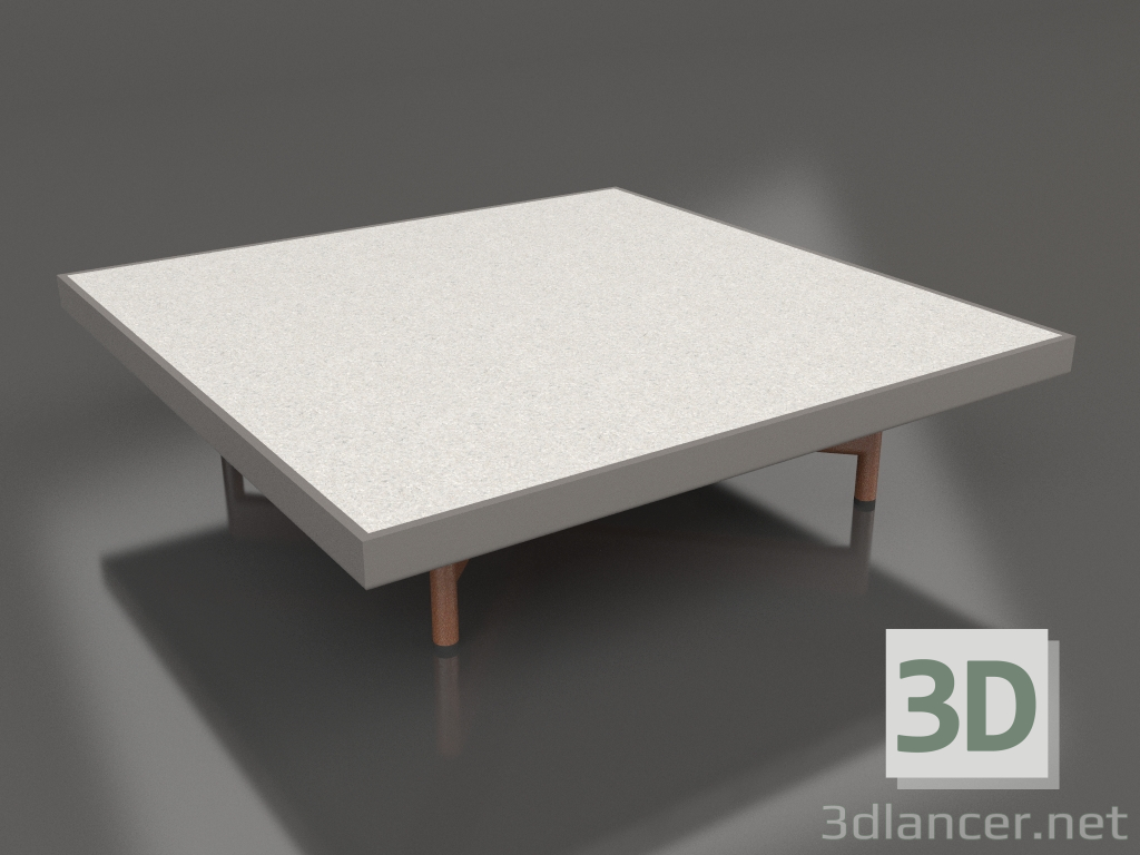 modèle 3D Table basse carrée (Gris quartz, DEKTON Sirocco) - preview