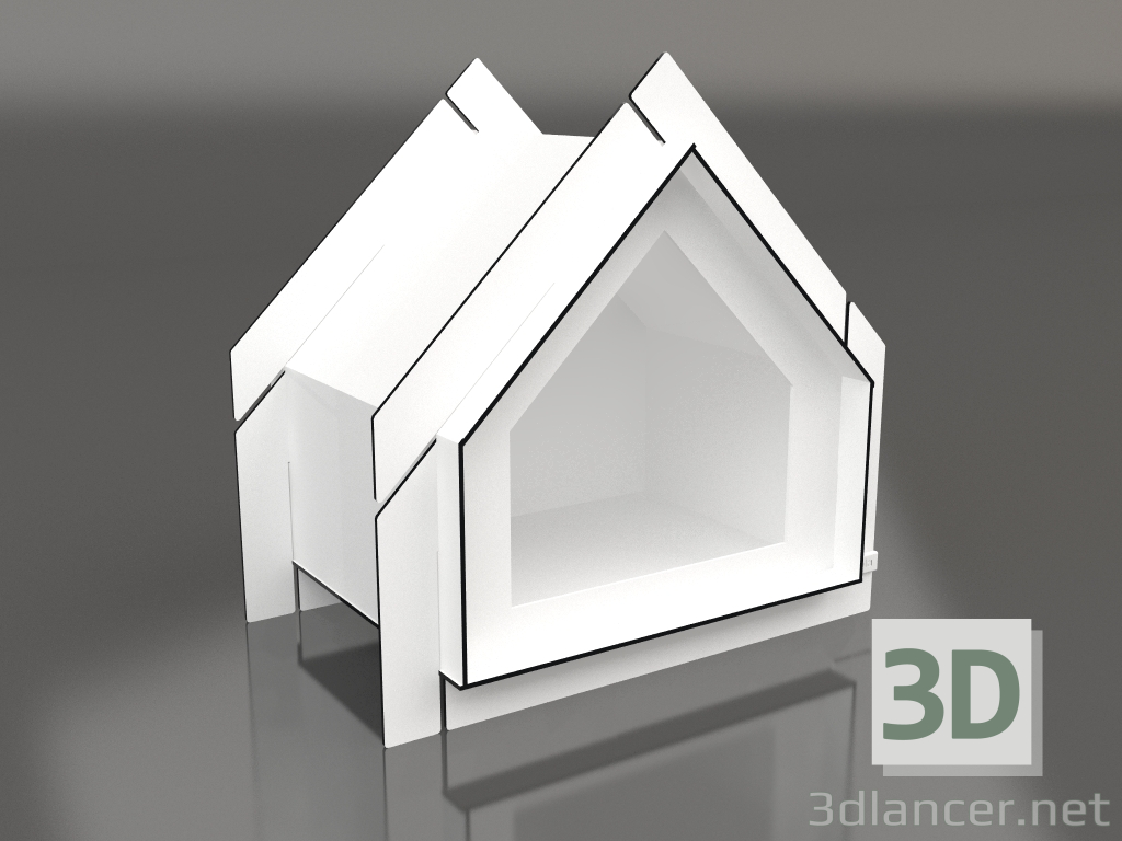 3d model House for pets XS (White) - preview