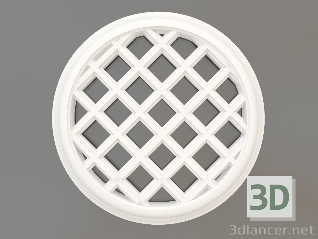 modèle 3D Grilles de ventilation en plâtre BP 011 1 (D=155) - preview