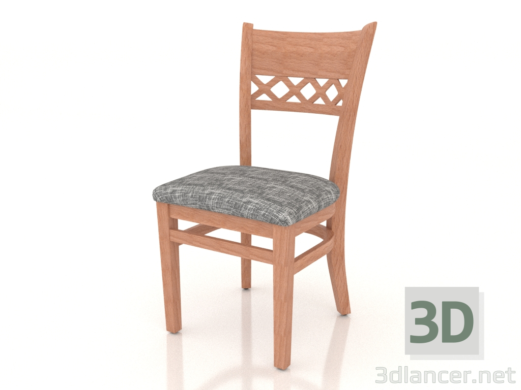 3d model Edinburgh chair (Natural beech) - preview